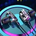 thumbnail image 2 of NUZYZ Sports Dual Drivers 4 Units Heavy Bass HiFi In-ear Wired Earphones Headphones, 2 of 4
