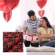 thumbnail image 4 of Empaque de regalo con forma de corazón: Papel de envoltura impreso con forma de corazón, papel de envoltura con patrón en forma de corazón para cajas de regalo de festival, E, 4 of 6