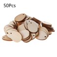 thumbnail image 1 of 30mm 50 Uds. De discos de madera con forma de huevo, adornos de madera cortados con láser, huecos, 1 of 5