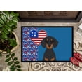 thumbnail image 3 of Black and Tan Dachshund USA American Indoor or Outdoor Mat 24x36 36 in x 24 in, 3 of 5