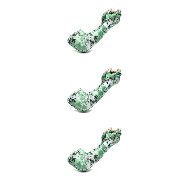 Greeniant 1 par de fundas de refrigeración antideslizantes de silicona para sombra de sol, deportes, correr, pescar, funda para brazo, hombres, Type1 NO1