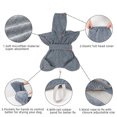 thumbnail image 4 of 1pc Fast Pet Dog Water-Absorbent Bath Towel Quick-Drying Medium And Large Dog Towel - Size M(Grey), 4 of 9