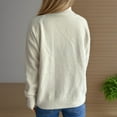 thumbnail image 6 of Kmdttou Womens Sweatshirt for Loose Knit Sweater Long Sleeve Top/Shirt on Clearance!, 6 of 7