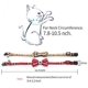 thumbnail image 5 of Juego de 2 collares para gatos con bonita pajarita y cascabel para gatitos y algunos cachorros, ajustable de 7,8 a 10,5 pulgadas (rojo + rosa) Feliz Sencillez, 5 of 5
