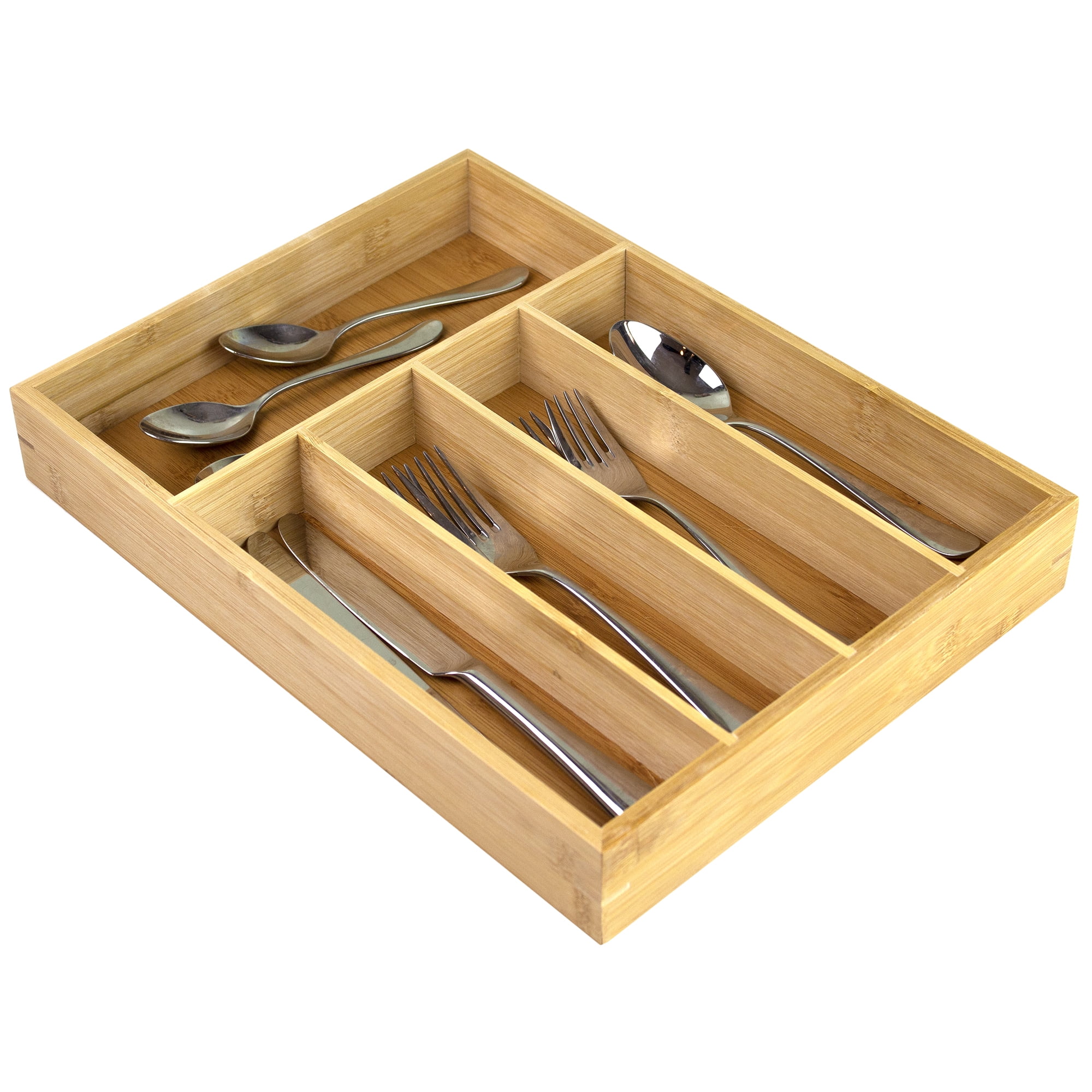 Totally Bamboo Flatware and Silverware Drawer Organizer