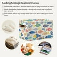 thumbnail image 5 of Vibrant Colorful Fish Pattern Foldable Storage Basket,Canvas Fabric Foldable Storage Bins with Handles Open Home Storage Bins Boxes for Toy Book Shelf Closet Baskets, 5 of 8