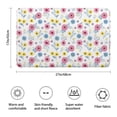 thumbnail image 3 of Pioneer Flower Floral Print Pattern Bathroom Rugs Mat, Non Slip Microfiber Bathroom Rug with Rubber Backing, Soft Mats for Bathroom Floor Tub Shower, 17"x27", 3 of 5