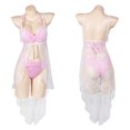 thumbnail image 3 of Traje de baño de Aerith de Final Fantasy 7, disfraz de Cosplay para mujeres y niñas, traje de baño de dos piezas, conjunto de bikini, traje de Halloween, 3 of 5