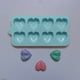 thumbnail image 1 of Juego de moldes de silicona con forma de corazón para tartas | Herramienta para hacer pudines con forma de corazón para hornear, chocolate, gelatina y cubitos de hielo | Antiadherente, apto para uso, 1 of 9