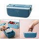 thumbnail image 4 of Bento Box Fiambrera comercial a prueba de Soporte de pared de partición extraíble Caja de almacenamiento de comida de picnic Sin BPA con Azul Macarena Estuche Bento, 4 of 8