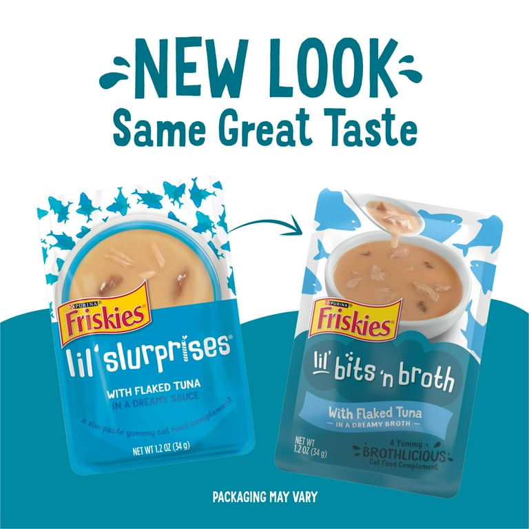 Friskies Lil Slurprises With Flaked Tuna Cat Food Compliment Friskies Lil Slurprises With Flaked Tuna Cat Food Compliment