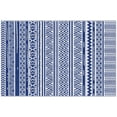 thumbnail image 1 of Outsunny Reversible Outdoor Rug, 6' x 9' Patio Rug, Dark Blue and White, 1 of 10