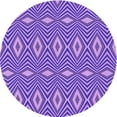 thumbnail image 1 of Ahgly Tapis Rond Lavable en Machine Intérieur Transitionnel Violet Violet, 6 Pieds Rond, 1 of 7
