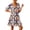 Black, variant on FAHXNVB Women's Halloween Nightgowns Ghost Pumpkin Print V Neck Mini Sleepshirts Ruffle Short Sleeve Loungewear PJs Dress with Pocket S-XXL