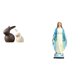 thumbnail image 1 of Conjunto De Estatuas De Porcelana Y Virgen María, Elegante Decoración De Pascua Y Religiosa Para Gabinete, Jardín Y Mesa., 1 of 8