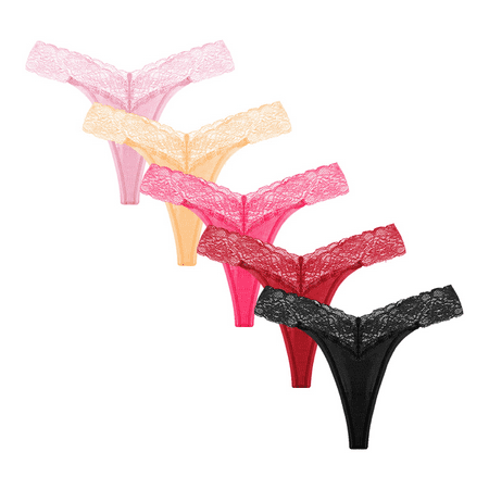 Fulorrnie Underwear for Women Plus Size Thong Breathable Comfort Panties Cute Cheeky Elastic Waist Seamless Panty Dark Gray XS