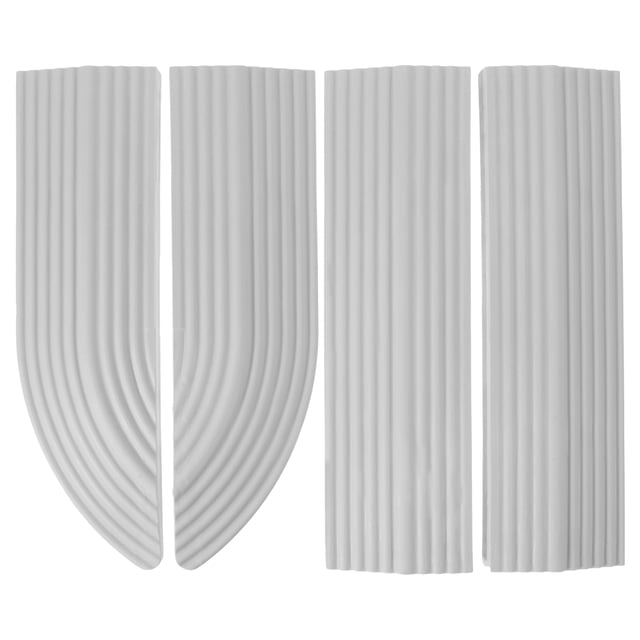KAKOWELY threshold ramp 1 Set Rubber Sweeping Robots Ramp Home Ramp Pad Vacuum Cleaner Threshold Ramp Mat26.77"X1.97"X0.51"