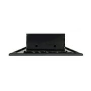 BUILDMART - 48 Linear Slot Diffuser - 2 Slot - Double Slot - Black Decorative Aluminum Air Vent - Heating and Cooling Modern AC Vent Cover for Ceiling, Walls Floors - Texas Buildmart