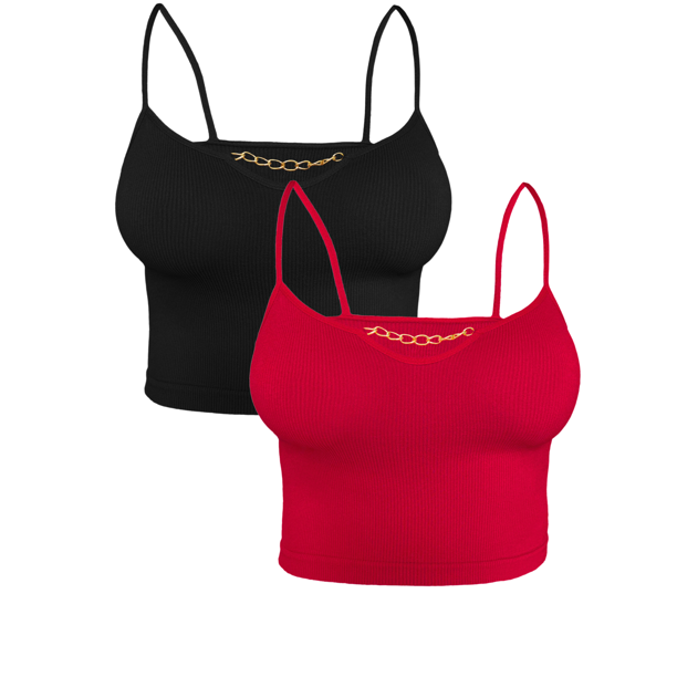 Set De 2 Tops Mujer Unitalla Blusa Casual Elegante Crop Top Camiseta