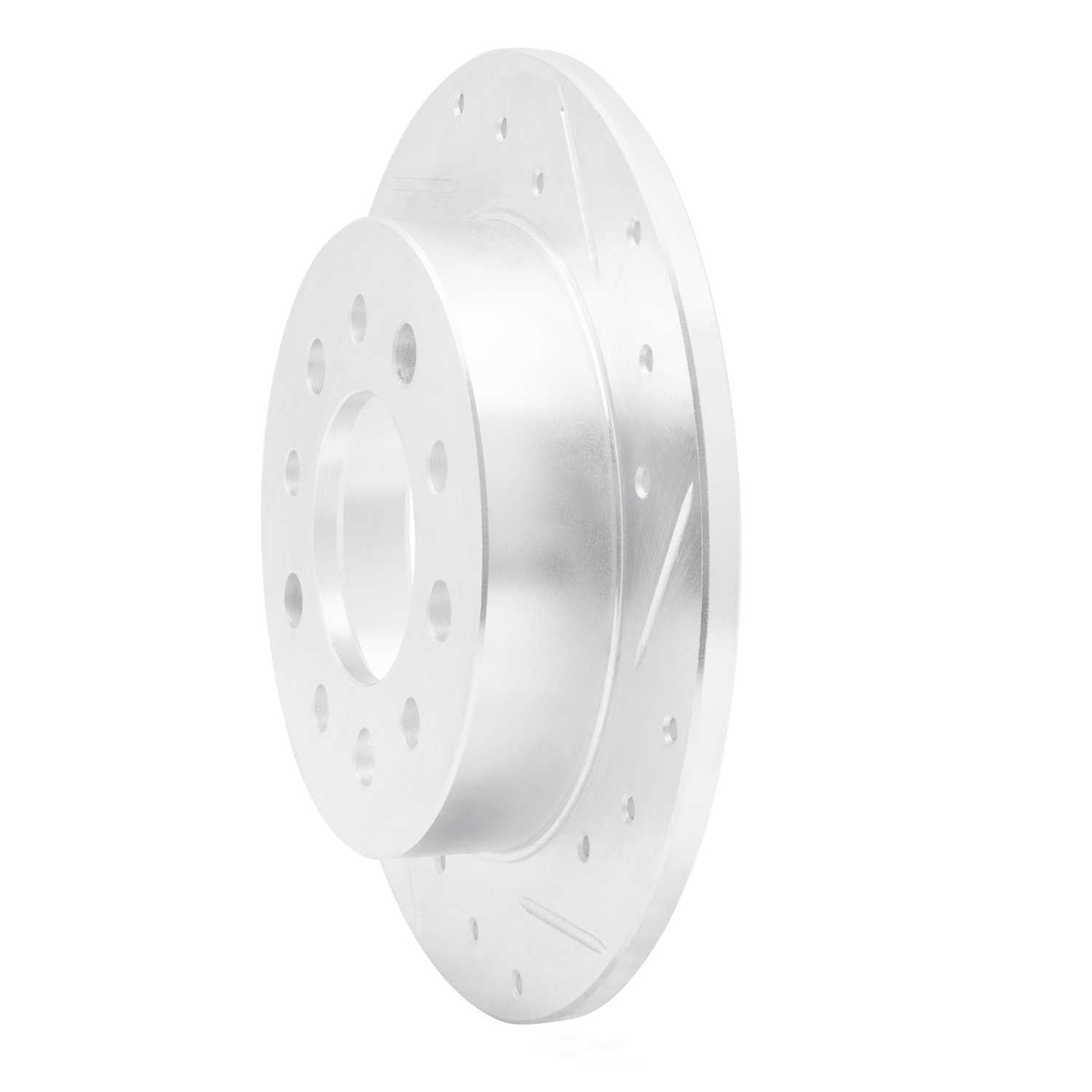 Dynamic Friction Company 631-03017R DFC Brake Rotor - Drilled And Slotted - Silver