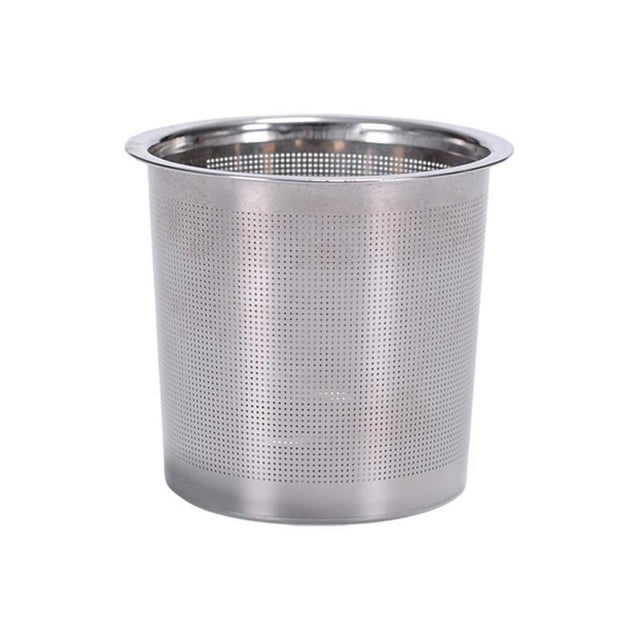 Infusor de tetera de acero inoxidable, colador de té multiusos para hojas sueltas. Diámetro exterior de 7.8 cm