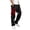 Burgundy, variant on Mens Cargo Pants Elastic Waist Drawstring Joggers Patchworked Workout Sweatpants With Pockets S-3X Blue