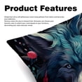 thumbnail image 2 of Wolf Pillows Set of 2 | Decorative Covers Pillows with Unique Patterns | Available in 16x16, 18x18, and 20x20 Inches | for Home Decor and Gifting, 2 of 6
