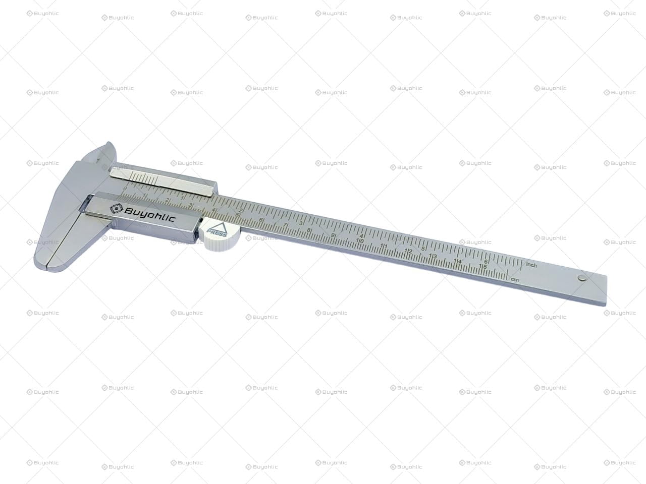 Buyohlic New Style Non Digital Vernier Caliper Metric -Imperial Measuring System Tools (Metallic, Non-Stainless Steel Body)
