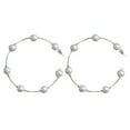 thumbnail image 2 of Pendientes grandes de metal con perlas Xihbxyly Liquidación de verano, 2 of 6