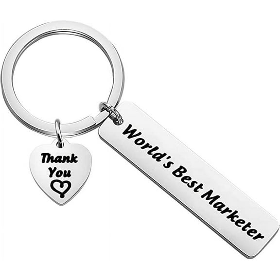 Zuo Bao Marketing Gifts World's Best Marketer Keychain Thank You Gift For Marketer