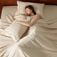thumbnail image 4 of Juego de sábanas Bedsure GentleSoft Deep Pocket King Beige, 4 of 8