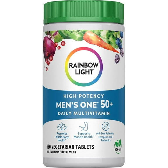 Men's 50 Plus Multivitamin | 120 Tablets | by Rainbow Light