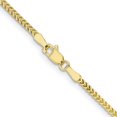 thumbnail image 4 of Auriga 10K Yellow Gold 1.5 mm Franco Chain Necklace for Women 18", 4 of 6