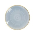 thumbnail image 6 of BalsaCircle 20 Dusty Blue 7" Round Transparent Plastic Dinner Dessert Plates with Gold Rim Birthday Party Tableware Wedding Reception Home Catering Events Decorations Supplies, 6 of 6