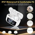 thumbnail image 5 of Wireless Earbuds - Touch Screen ANC Earbuds Hifi Sound Wireless Bluetooth 5.4 In Ear Headphones, Noise Canceling Earphones Multifunctional Ear Buds Headsets for Android IOS Gym Sports (White), 5 of 8