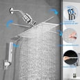 thumbnail image 4 of Regaderas para Baño con Filtro, 10" Cabezal de Ducha Antióxido, [20 Capas de Filtrado], con Shower Head de Mano, Regadera Fija Cuadrada de Alta Presion, con 2 Cartuchos Filtrantes y Accesorios, 4 of 8