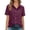 r-104Dark Purple12, variant on NAFUU Females Shirts Casual Short Sleeve Button Down Solid Color Lapel Stylish Tops For Women Trendy