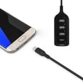 thumbnail image 2 of MesaSe USB 2.0 Hub 4 Ports High-speed Data Transmission Mini Hub Splitter Suitable For PC Notebook Computer Charging Cable Adapter, 2 of 6