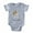 Heather Gray, variant on CafePress - FIN Bulldog Life Ball - Cute Infant Baby Football Bodysuit