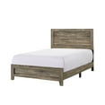 thumbnail image 2 of Grey Finish Fabric 1pc Full Size Panel Bed Beautiful Wooden Bedroom Furniture Contemporary Style Box Spring Required + Full + Grey + Bed Frame + Wood, 2 of 4