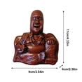 thumbnail image 4 of Adorno Buda Resina Estatua Con Dedo, 4 of 4
