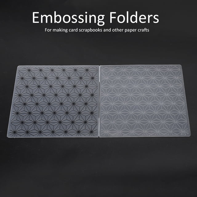 2pcs Embossing Folders Concave Convex Scrapbooking Template for Handcraft Photo Album Decoration Card DIY EM198