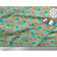 thumbnail image 2 of Soimoi Poly Georgette Fabric Berries & Autumn Leaves Decor Fabric Printed Yard 52 Inch Wide, 2 of 3