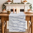 thumbnail image 2 of Table Runner 90 Inches Long for Kitchen Dining, Navy Blue Branches Dresser Scarf Farmhouse, Dining Table Decorations for Wedding/Parties, Modern Abstract Art Forest Silhouettes 13 x 90 In, 2 of 8