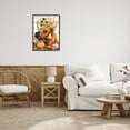 thumbnail image 3 of Stupell Industries Rustic Sunflowers & Hen Animals & Insects Painting Black Framed Art Print Wall Art, 24 x 30, 3 of 9