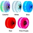 thumbnail image 2 of 4 ruedas LED iluminadas para patinaje en cuatro ruedas, 5 colores disponibles, accesorios para patines, ruedas de monopatín iluminadas, ruedas ajustables para patinaje sobre ruedas, 2 of 5