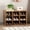 Brown, variant on Shoe Storage Bench, Cubby Shoe Rack with 9 Cubbies, 3-Tier Wood Shoe Rack Organizer, Shoe Organizer Cabinet for Entryway, Hallway, Closet and Garage, Brown