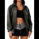 thumbnail image 1 of Chaquetas de Holgadas de Larga con Solapa para Mujer, Moda Otoño 2025, Ropa de Invierno. Verde L, 1 of 10