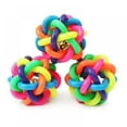 thumbnail image 2 of Pet Dogs Interactive Exercise Ball Colorful Non-toxic Chew Toys with Bells Puppy Funny Ball, 2 of 8