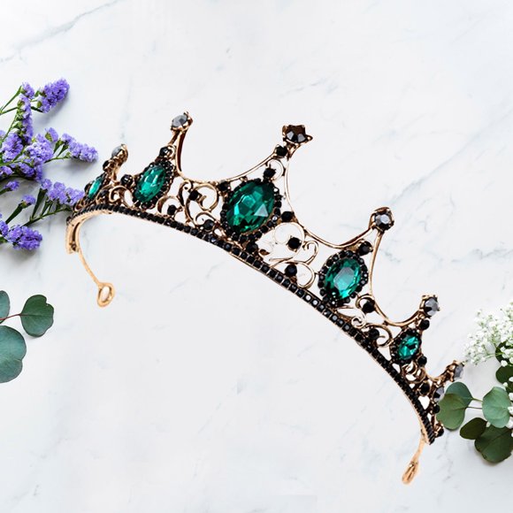 unbranded 1Set Bridal Headwear Wedding Tiara Vintage Baroque Tiaras For Women 14x5x5in